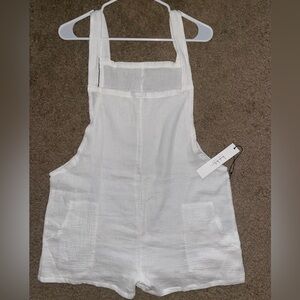 NWT- Nicole Miller Cotton Gauze Cover-Up Romper